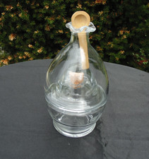 Huilier vinaigrier superposé en verre