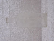 Antique Privat-Tierasyl Zurich Verre en Relief Bouteille - Publicité - Vintage