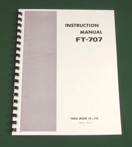 Yaesu 707 instruction - yaesu, ft-707