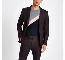 River Island Mens Dark Purple