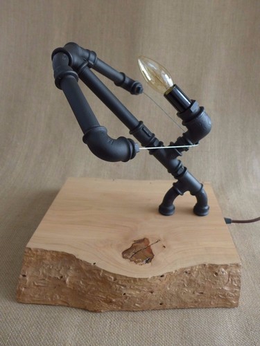 Lampe art pipe lampe steampunk