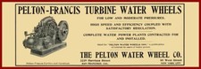 1911 Pelton Water Wheel Co