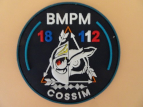 écusson pompier cossim - pompier, pc