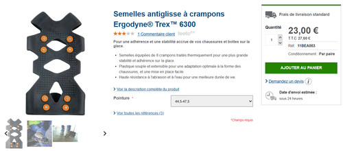 Semelles souples crampons - semelles, 8