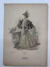 Gravure Mode 1890 Maison