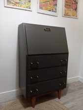 Meuble secrétaire vintage années 60 en bois