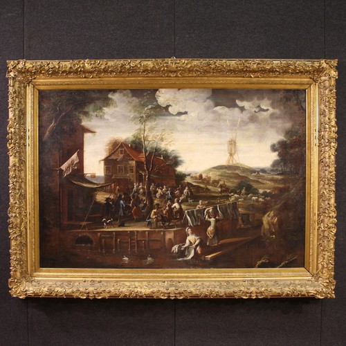 Grand paysage flamand tableau