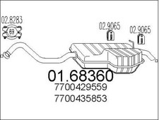 SILENCIEUX ARRIèRE RENAULT