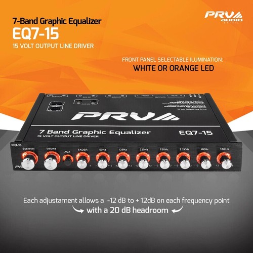 Prv eq7 car audio equalizer - prv,
