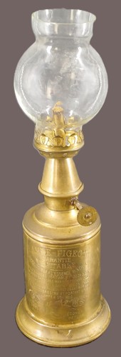 Ancienne lampe pigeon - , laiton