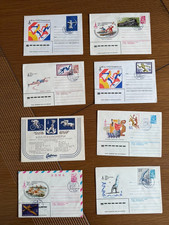 SERIE  de 8 ENVELOPPES PREMIER JOUR SPORT Jeux Olympiques MOCKBA / MOSCOU   1980