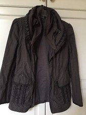 ELIE TAHARI Gray Metallic Bias