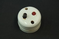 Vieux Porcelaine Interrupteur 1 Sortie Interrupteur Ap Poussoir Art Déco Loft