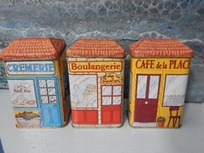 3 boites en fer crémerie