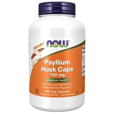 Now Foods Graines de Psyllium 700 mg + Pectine - 180 gélules