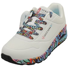 Skechers Los Angeles Uno Ravaged Love Baskets Femme Blanc Multicolore - 40 EU