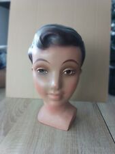 Tête Buste Plâtre Polychrome