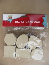 Lot de 6 boites en carton à décorer coeur carrée ronde ovale avec couvercles