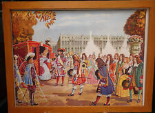 ancienne affiche scolaire MDI histoire louix XIV versailles misère St vincent 