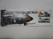 11/1983 PUB AEROSPATIALE TRANSALL C160 AVION TRANSPORT TACTIQUE VAB FRENCH AD