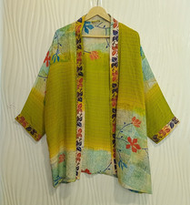 Veste Kimono Court En Soie