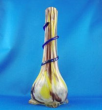 VASE COL CIGOGNE ET ENROULEMENTS VERRERIE FRANZ WELZ