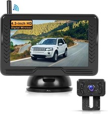 Caméra de Recul sans Fil 1080P, Kit Moniteur IPS de 4,3", VechTel A3482EU