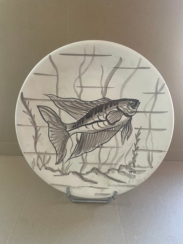 Assiette poisson céramique - assiette,
