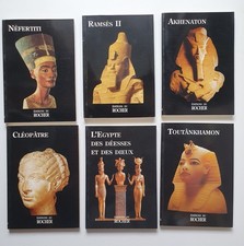 6 livres trois continents editions du rocher nefertiti Egypte Cleopatre Ramses