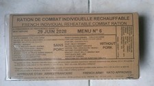 Ration De Combat française 24H Menu 6 Sans Porc 