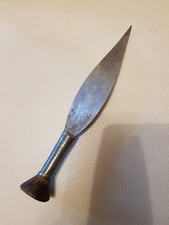 Couteau Africain Ancien Bois Et Métal