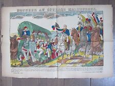 GRANDE IMAGE EPINAL 1880 HONNEUR AU COURAGE MALHEUREUX NAPOLEON