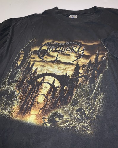 Vtg 1997 obituary shirt xl - vtg,