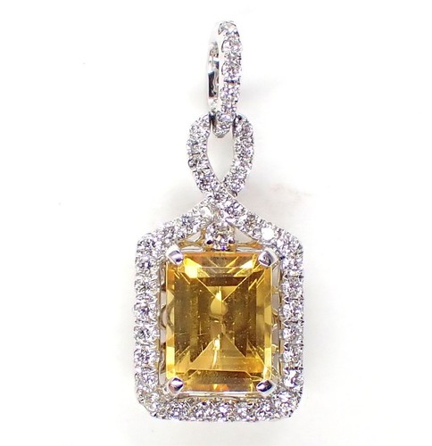Pendentif carats citrine - 18,