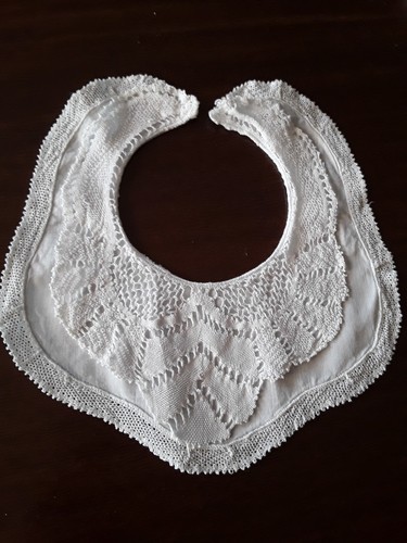 Ancien bavoir bavette dentelle - ancien,