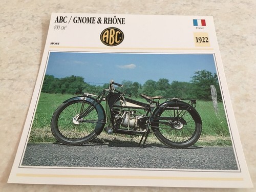 Carte moto gnome rhône abc - carte,