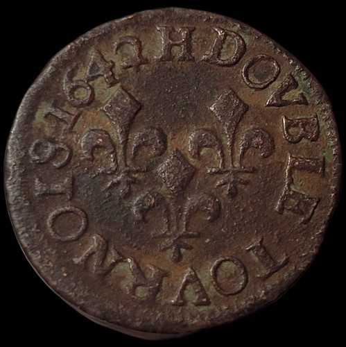 Double tournois 1642 - double,