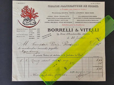 Factures articles en défense d'éléphants , nacre, corail à PARIS