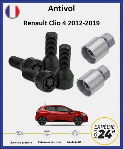 Ecrous antivol roues noir - ecrous,