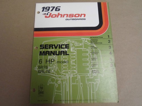 1976 johnson hors - 1976, service