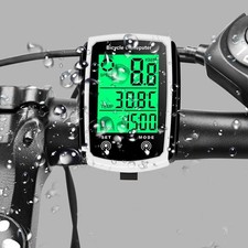 Imperméable Bicyclette Câblé Compteur de Vitesse Vélo LCD Ordinateur Odomètre UK