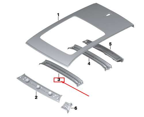 Arceau toit avant - arceau, x4