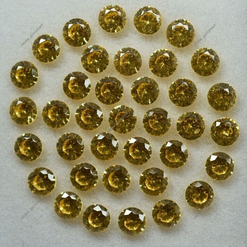 Lot rond saphir - jaune, naturel