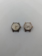 Lot de deux montres mécaniques pax et élèves fonctionne. Boîtier plaque or