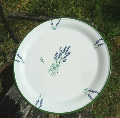 Plateau emaille motif - cm, au