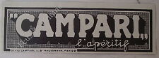 Publicité Campari aperitif   1931, advert