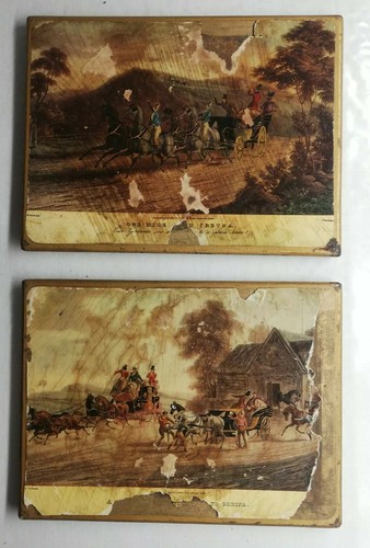 Ancien dessous verre - de,