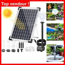 Únique Fontaine Solaire 500L/h avec Câble de 3,25m - Pour Jardin & Piscine