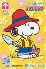 Carte JAPON - BD COMICS CHIEN SNOOPY Maçon / PEANUTS - DOG JAPAN card