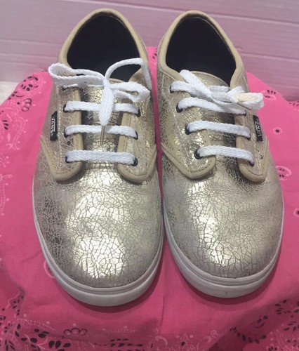 Womens gold vans size missy - womens,